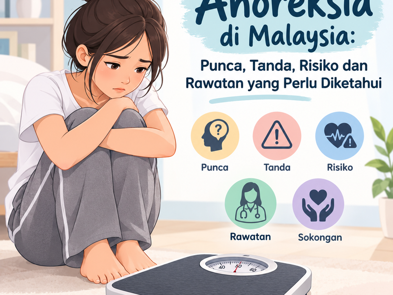 Anoreksia di Malaysia: Punca, Tanda, Risiko dan Rawatan yang Perlu Diketahui